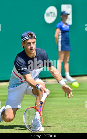 Diego Schwartzman (ARG) spielen an der Natur Tal International, Eastbourne 27. Juni 2018 Stockfoto