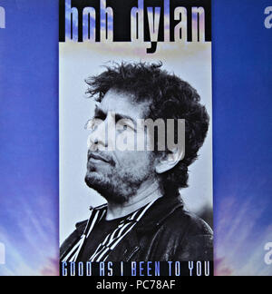 Bob Dylan - Gut, Wie ich zu Ihnen gewesen - Vintage Vinyl Album Cover Stockfoto