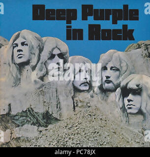 Deep Purple - In Rock - Vintage Vinyl Album Cover Stockfoto