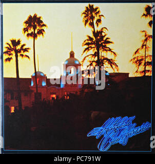 Eagles - Hotel California - Vintage Vinyl Album Cover Stockfoto