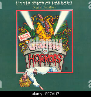 Little Shop des Schreckens Original Cast Album - Vintage vinyl cover Album (Vorne) Stockfoto