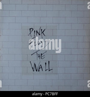 Pink Floyd - The Wall - Vintage Vinyl Album Cover Stockfoto