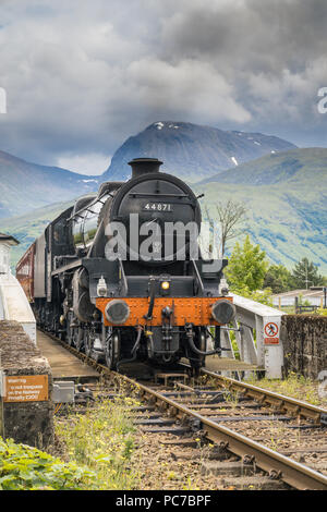 Harry Potter Dampf Zug Fort William die Crinan Canal Kreuzung Stockfoto