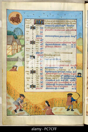 26 Zusätzliche 18851, w. 4 v Kalenderblatt für Juli Stockfoto