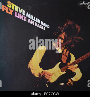 Steve Miller Band - Fliegen wie ein Adler - Vintage Vinyl Album Cover Stockfoto