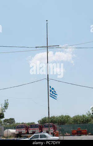 Folgen der Waldbrände in Attika Stockfoto