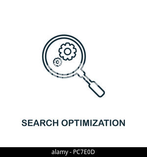 Suche Optimierung kreative Symbol. Einfaches element Abbildung. Suche Optimierung Konzept symbol Design aus seo-Sammlung. Können für im Web verwendet werden, mo Stockfoto