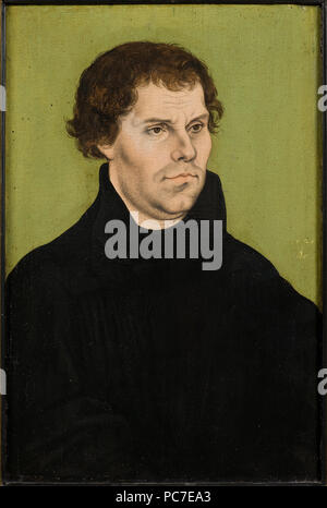 Lucas Cranach d.ä.: Martin Luther (1483-1546). NM5016 61 Martin Luther (1483-1546) (Lucas Cranach d.ä.) - Nationalmuseum - 22066 Stockfoto