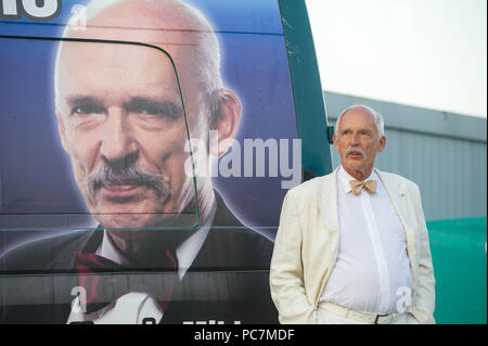 Janusz Korwin Mikke, Führer der Partei (Wolnosc Freiheit Partei) in Gdynia, Polen. 27.Juli 2018 © wojciech Strozyk/Alamy Stock Foto Stockfoto