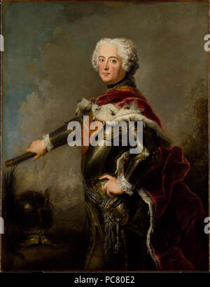 70 Fredrik II, 1712-1786, Kung av Preussen (Antoine Pesne) - Nationalmuseum - 15767 Stockfoto