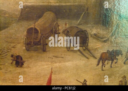 557 Belagerung von Jülich 1622 von Peter Snayers - Detail, 02. Stockfoto