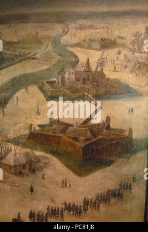 557 Belagerung von Jülich 1622 von Peter Snayers-Detail 08. Stockfoto