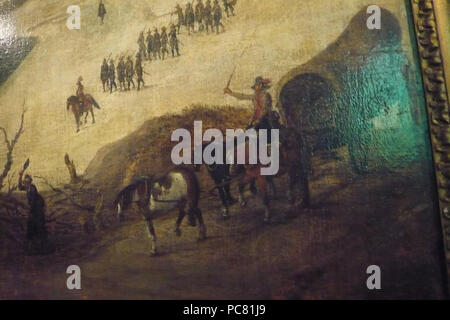 557 Belagerung von Jülich 1622 von Peter Snayers-Detail 09. Stockfoto