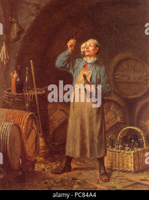 308 Jan David Col (1822-1900), L'amateur de vin Stockfoto