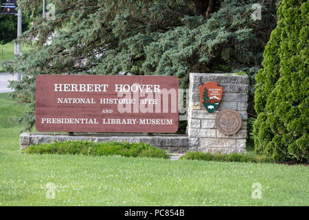 Herbert Hoover National Historic Site und Presidential Library Museum, West Branch, Iowa, USA Stockfoto