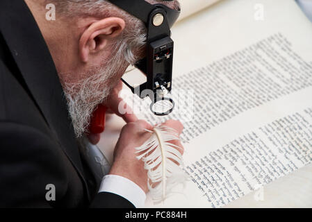 Siyum Sefer Torah Stockfoto