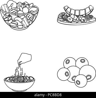 Assortedexotic, Banane, Berry, Blaubeere, Schüssel, Cashew, Sammlung, Kochen, Dessert, verschiedene, Gericht, Teig, Essen, Mehl, Lebensmittel, Obst, Geste, Gretzky, Hand, Haselnuss, Icon, Illustration, isoliert, Arten, Kiwi, Logo, Essen, Melone, Bewegung, natürliche, Muttern, Outline, Pasta, Erdnüsse, Pistazien, Platte, Himbeere, Satz, Zeichen, Erdbeere, Sonnenblume, süß, Symbol, Tropic, verschiedenen, Vector, vitamin, web Vektor Vektoren, Stock Vektor