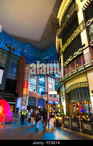 Den Printworks Innenraum, Veranstaltungsort in Manchester, Großbritannien Stockfoto