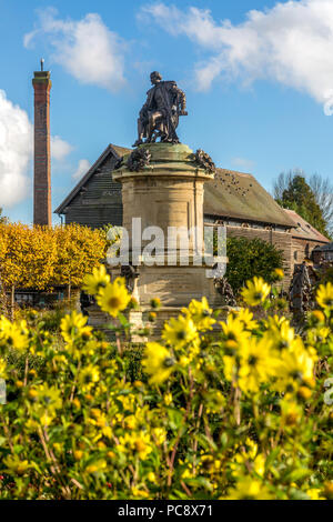 Statuen im Bancroft Gärten in Stratford-upon-Avon Stockfoto