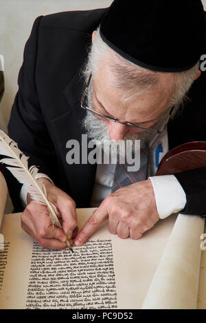 Siyum Sefer Torah Stockfoto