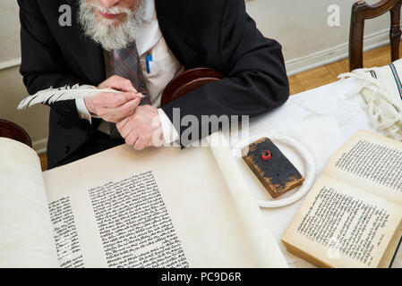 Siyum Sefer Torah Stockfoto