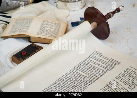 Siyum Sefer Torah Stockfoto