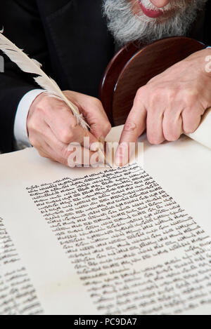 Siyum Sefer Torah Stockfoto