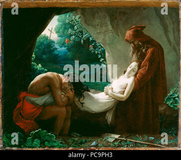 Nach Anne-Louis Girodet de Roucy-Trioson - Bestattung von Atala Stockfoto