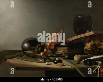 Nach Pieter Claeszoon - Vanitas-Still - Leben - C. 1634. Stockfoto