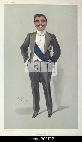 Aga Khan III, Vanity Fair, 1904-11-10. Stockfoto
