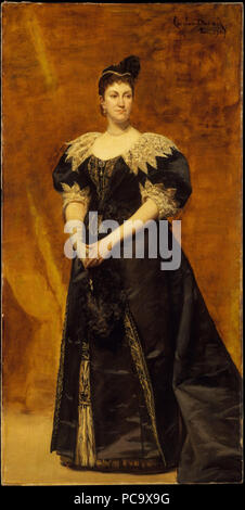 18 Carolus-Duran - Mrs William Astor (Caroline Webster Schermerhorn, 1831 - 1908) Stockfoto