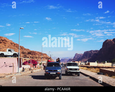 Wadi Rum, Jordanien Stockfoto