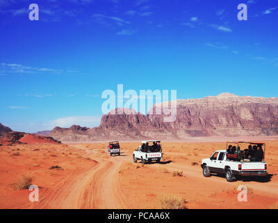 Wadi Rum Wüste, Jordanien Stockfoto