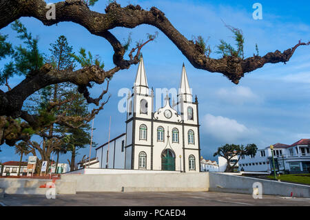 Kirche von Santa Maria, Insel Pico, Azoren, Portugal, Atlantik, Europa Stockfoto