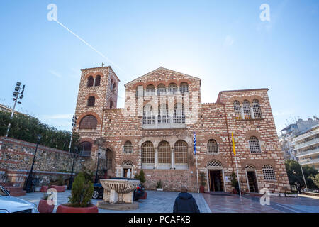Die Kirche des Hl. Demetrius (Hagios Demetrio) der Schutzpatron von Thessaloniki. Mazedonien, Griechenland. Stockfoto