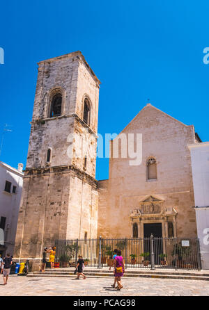 Polignano a Mare - Apulien - Italien Matrice Kirche-Matrix Kirche Stockfoto