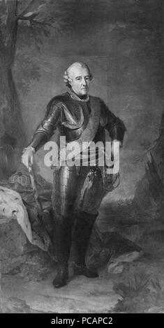 36 Fredrik II, 1712-1786, konung av Preussen (Lorens Pasch d. y.) - Nationalmuseum - 15342 Stockfoto