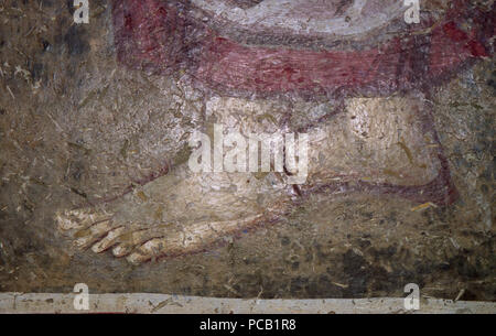 226 Fresken in der Kirche von der Darstellung der Jungfrau Maria in Kucevište 0118 Stockfoto