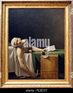 306 Jacques Louis David, marat assassinato, 1794, 01 Stockfoto