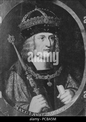 408 Maximilian I., 1459-1519, tysk-romersk kejsare, konung av Österrike - Nationalmuseum - 16121 Stockfoto