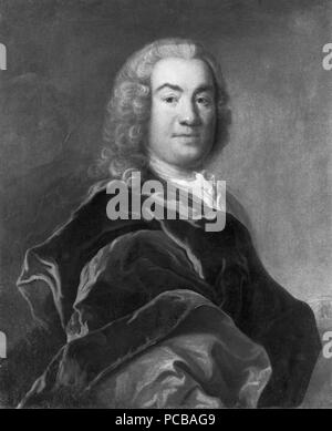 49 Johan Råfelt, 1712-1763 (Johan Henrik Scheffel) - Nationalmuseum - 39685 Stockfoto