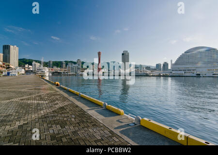 Hafen Kobe Land in Morgen, Hyogo Präfektur, Japan Stockfoto
