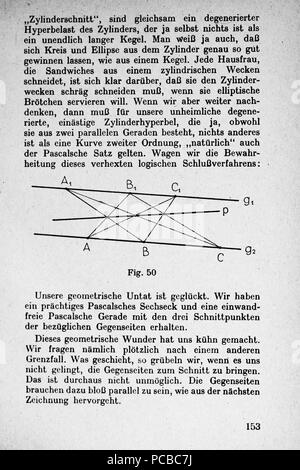 60 Vom Punkt zur Vierten Dimension Seite 153 Stockfoto