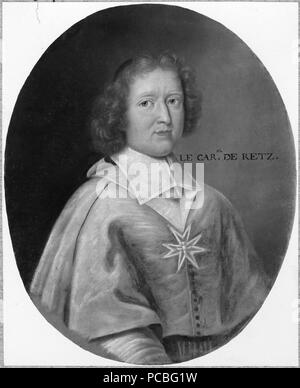 312 Jean François Paul de Gondi (1614-1679), Kardinal av-Retz - Nationalmuseum - 176976 Stockfoto