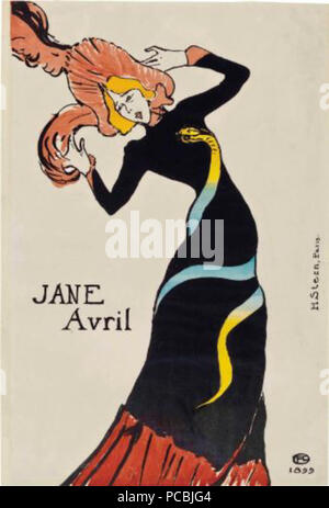 272 Henri de toulouse-lautrec Jane Avril Stockfoto