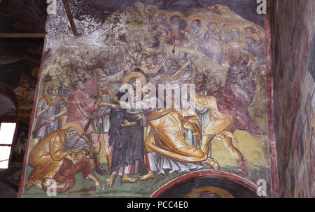 47 Gemälde in der Kirche der Theotokos Peribleptos von Ohrid 0265 Stockfoto