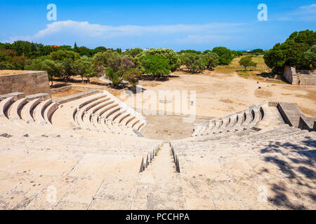 Akropolis antike Stadion in Rhodos Stadt auf der Insel Rhodos in Griechenland Stockfoto