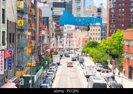 Juni 10, 2017. New York City, New York. Eine chinesische Viertel in Lower Manhattan in New York City, New York. Stockfoto