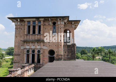 Kellie's Castle in Batu Gajah, Ipoh, ist eines der berühmtesten und wichtigsten Wahrzeichen im Perak Staat. Hier war der Beweis der Geschichte Ipoh. Stockfoto