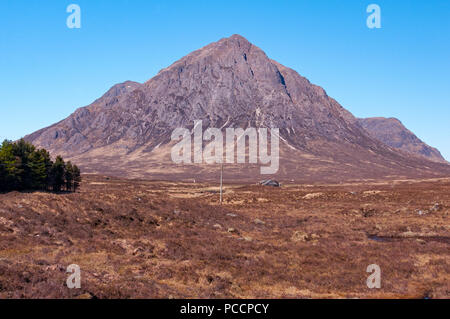 Berge in der Nähe von Kingshouse und Glencoe entlang der West Highland Way, Schottland Stockfoto